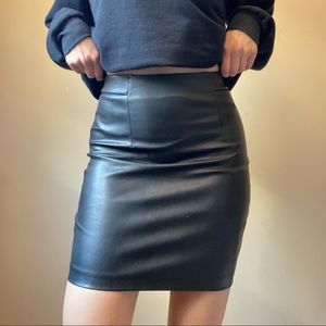 Dynamite leather skirt
